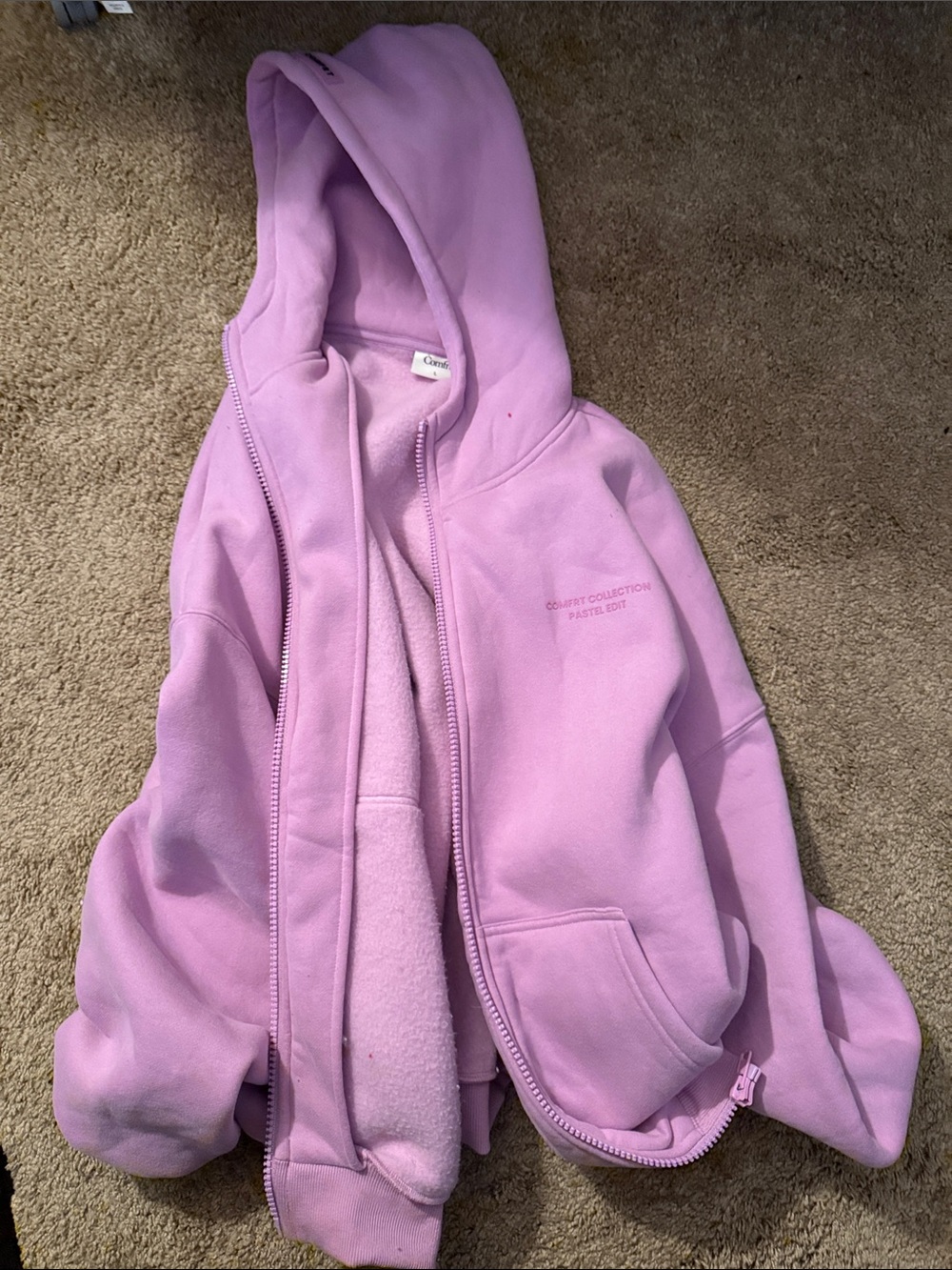 Comfrt Zip Jacket in Soft Lavender